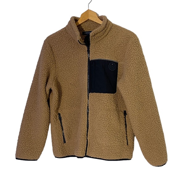 Tommy Hilfiger Cozy Warm Teddy Jacket Sz L - Picture 1 of 5